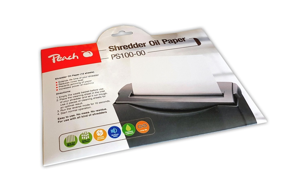 Peach Papier huilé pour déchiqueteuse de documents  12 Pièce/s