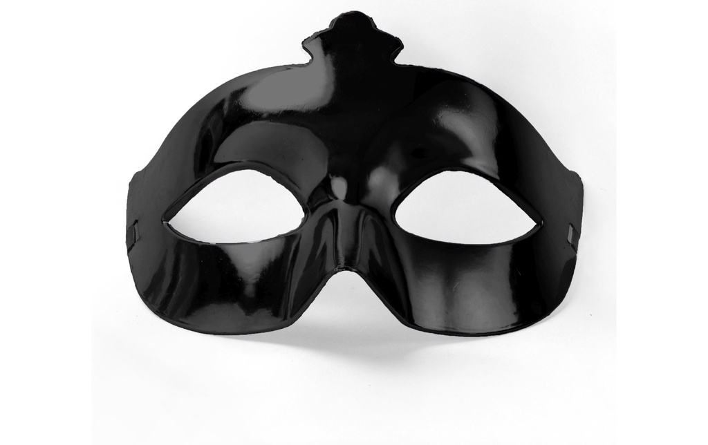 Partydeco Accessoires de fête Masque 8 x 24 cm, Noir