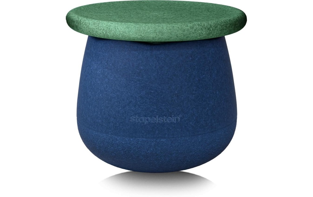 Stapelstein Jouets d’occupation Tabouret pour enfants - bleu foncé / vert
