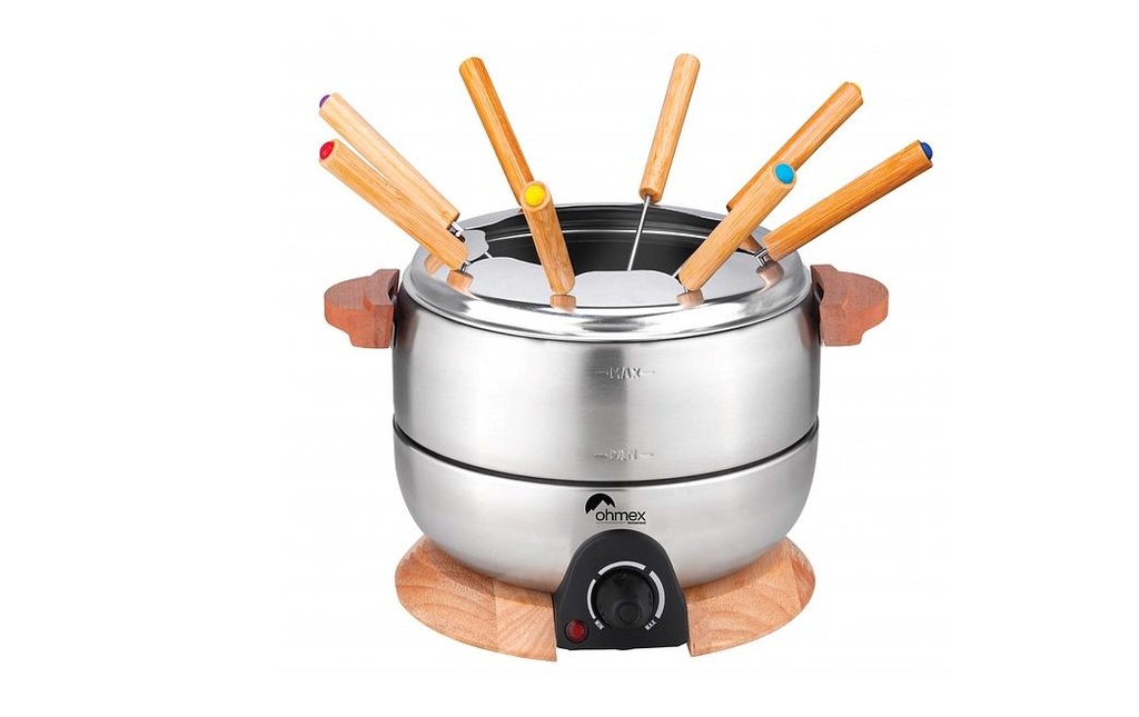 OHMEX Fondue-Rechaud OHM-FND-2424 10 Pièce/s, Argenté