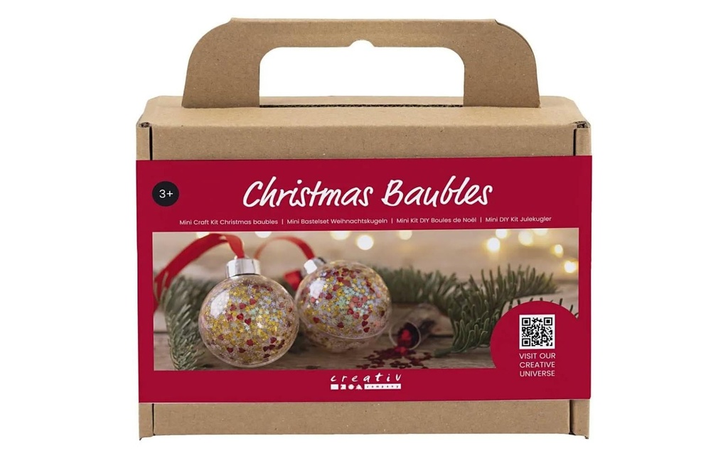 Creativ Company Kits de bricolage Boules de Noël Paillettes