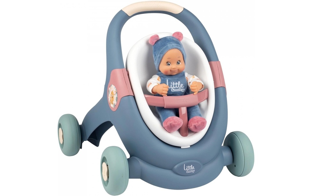 Smoby Poussette d'apprentissage avec poupée