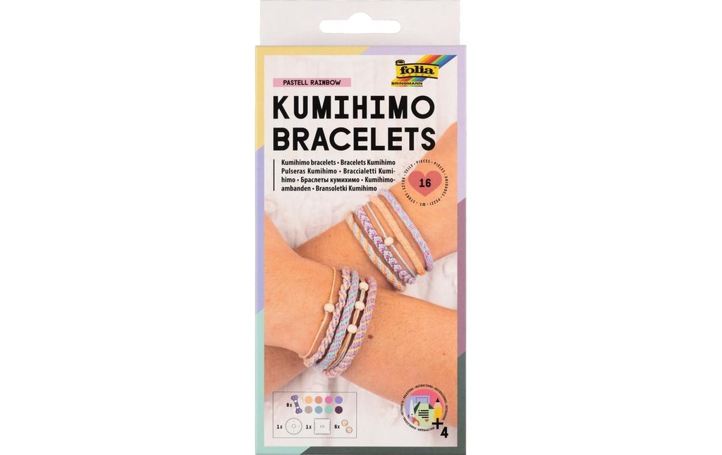 FOLIA Perles bijoux Kumihimo (16 pces)