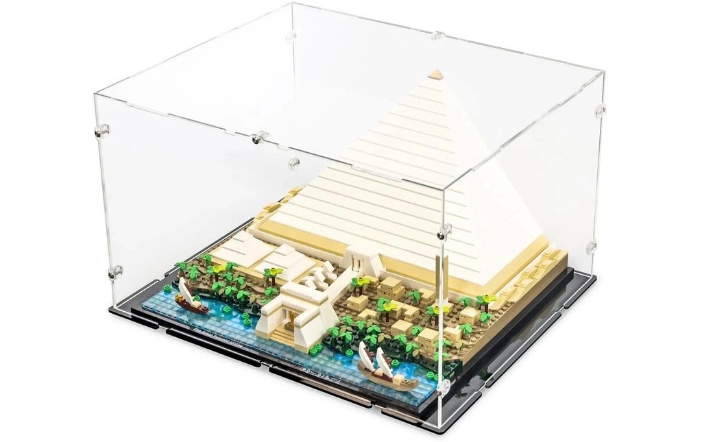 iDisplayit Modules de construction Présentoir en acrylique pour LEGO 21058 Pyramide de Khéops