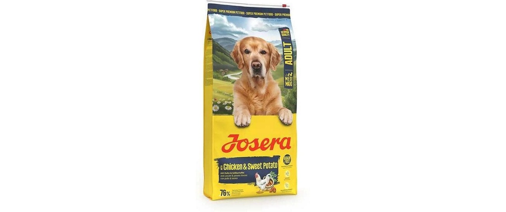 Josera Alimentation sèche Adult Chicken & Sweet Potato (poulet et patate douce) 12.5 kg