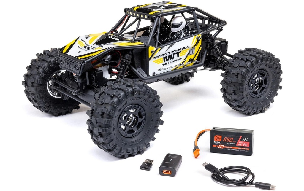 Axial Buggy Capra UTB18 4WS RTR, jaune