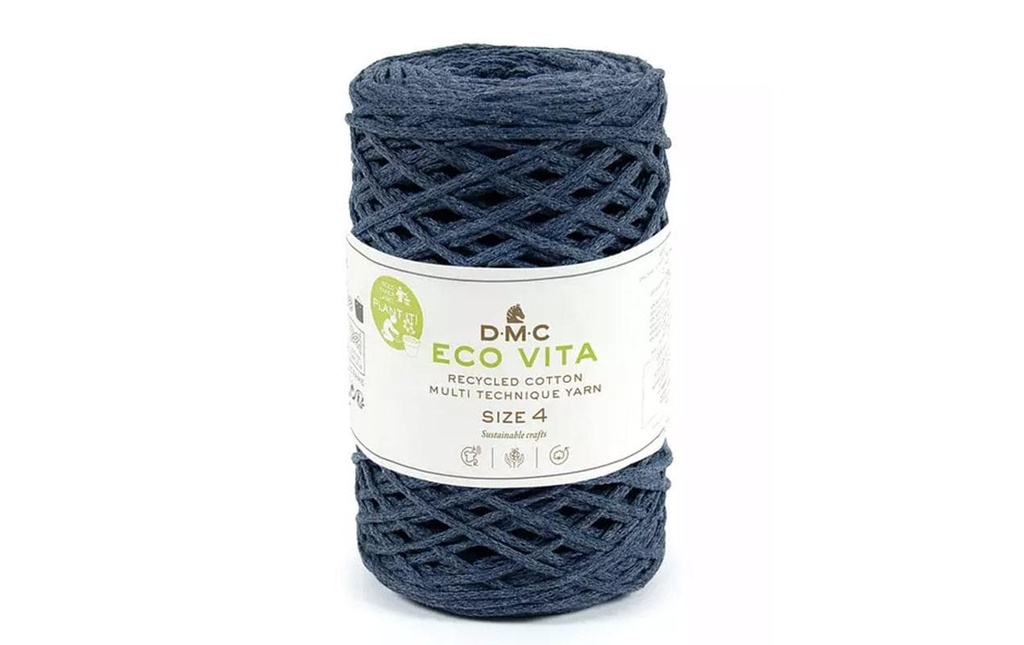DMC Laine Nova Vita Cordon Macrame 2 mm 250 g Bleu foncé