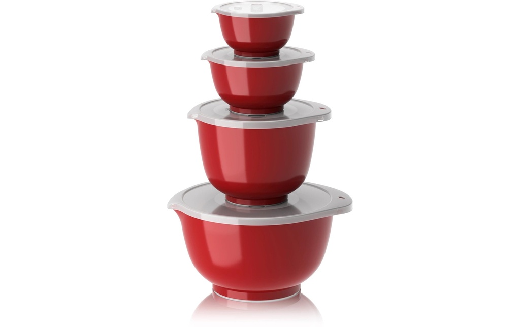 Rosti Kits de bol mélangeur New Margrethe 0.25 l/0.5 l/1.5 l/3 l, Rouge