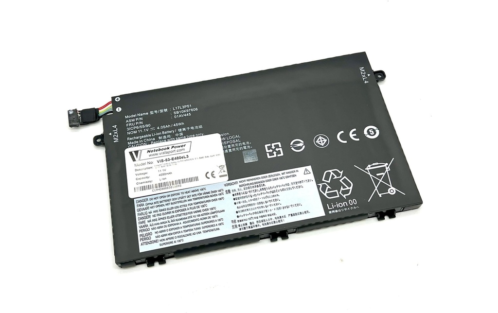 Vistaport Batterie pour Lenovo ThinkPad E