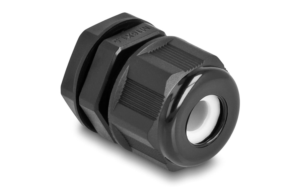Delock Presse-étoupe M16, noir 2 pièces
