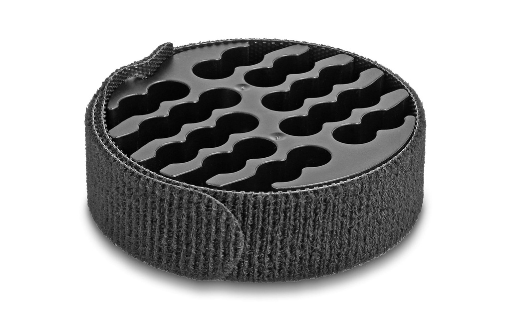 Delock Organisateur de câbles avec serre-câble de scratch Noir