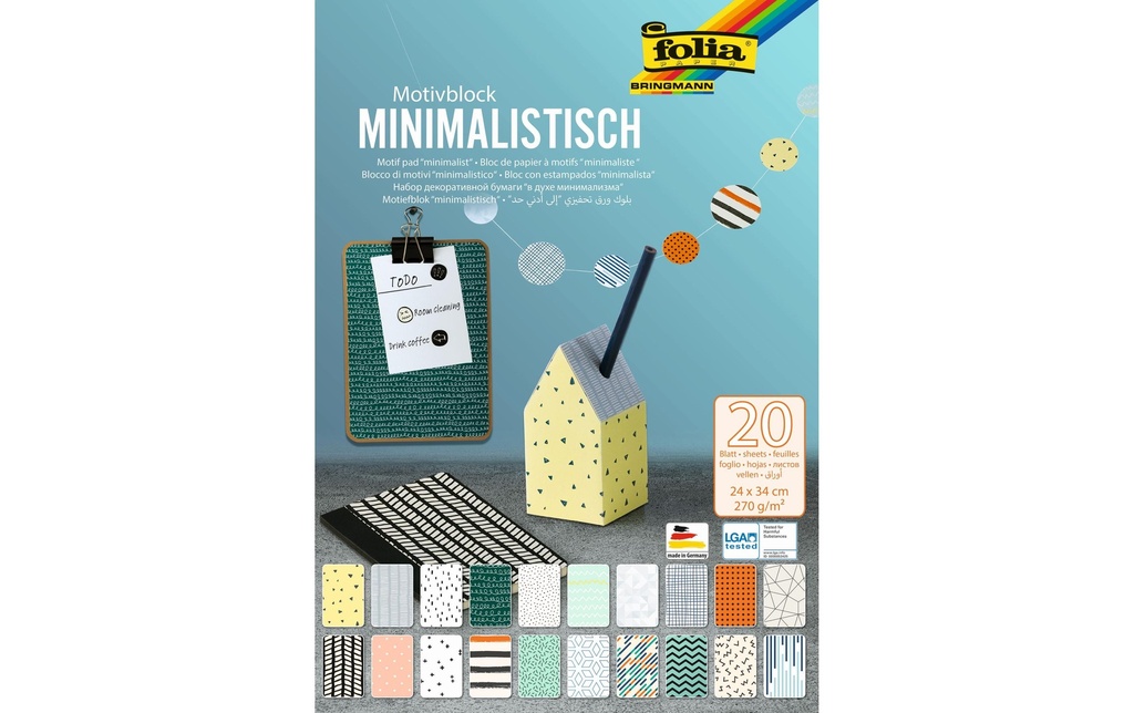 FOLIA Bloc motive minimaliste 24x3 (20 pces)