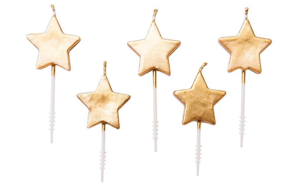 Rico Design Bougie Etoiles, 5 pièces