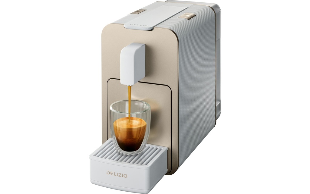 Delizio Cafetière à capsules Viva Elegante Doré/Blanc
