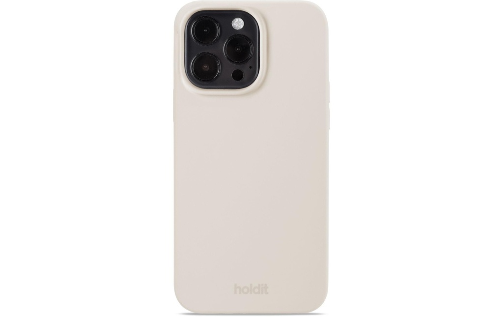 Holdit Coque arrière Silicone iPhone 15 Pro Max Beige