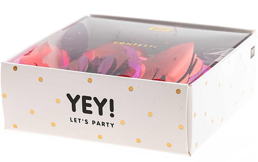 Rico Design Décoration à éparpiller Coeurs 50 g, rouge/rose