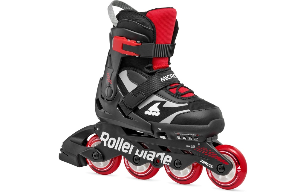 ROLLERBLADE Rollers en ligne Microblade Noir/rouge, 36.5-40.5