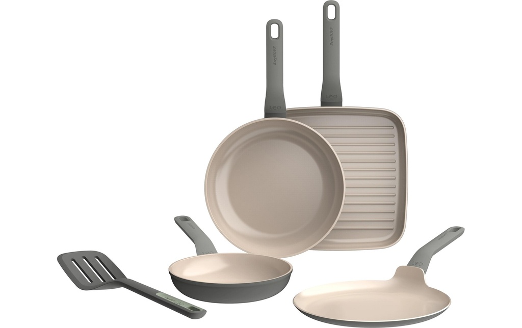 BergHOFF Set de poêles à frire Leo Balance 5 pièces, Moonmist