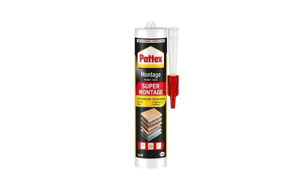 Pattex Adhésif de montage Supermontage 410 g, Beige
