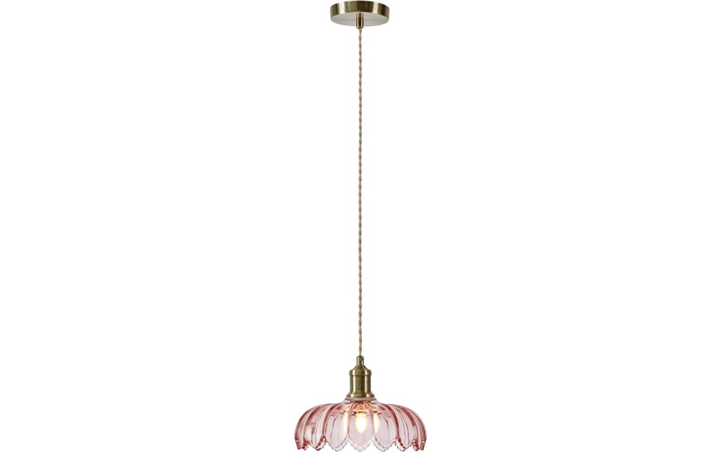 Markslöjd Lampe suspendue KURAGE 1 flamme fer rose/laiton antique