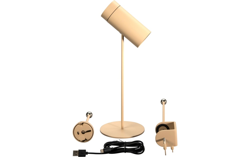 Konstsmide Lampe de table à accu Multi LED 2200/3000K, Variable - Sable