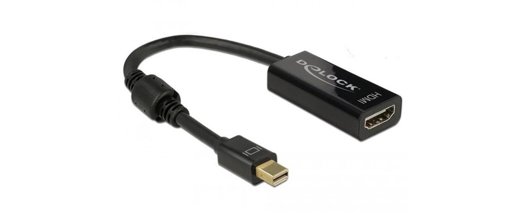 Delock Adaptateur Mini-DisplayPort – hDMI passive, 4K, noir