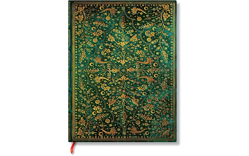 Paperblanks Bloc-notes Fleur d'émeraude 18 x 12 cm, Vierge, Vert émeraude