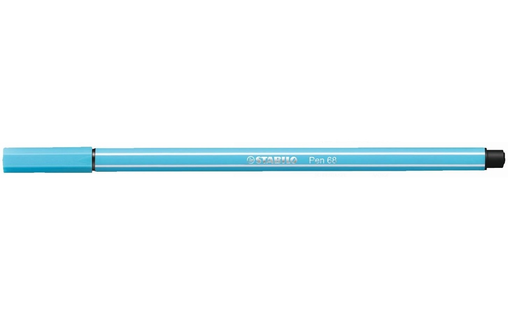 STABILO Feutres de coloriage Pen 68 Bleu clair, 10 pièces