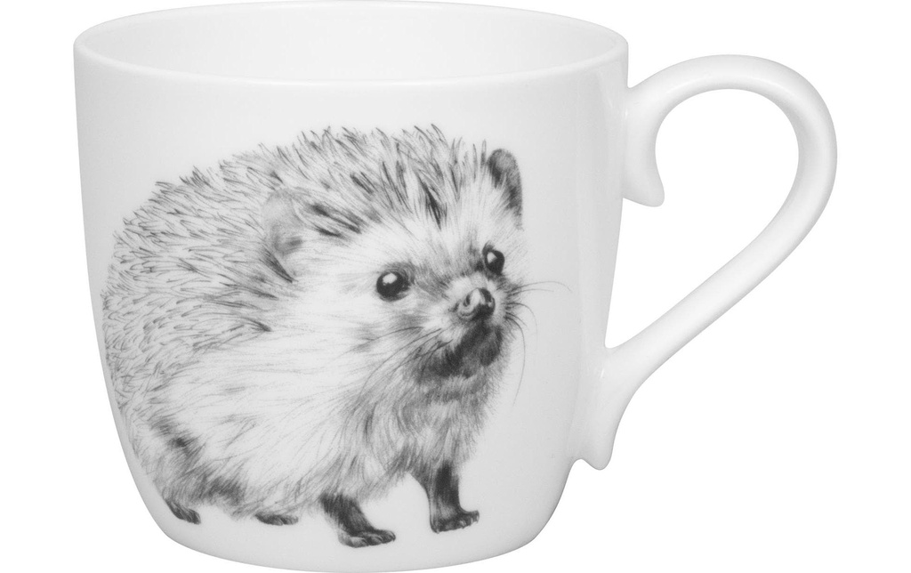 Könitz Tasse universelle Amazing Animals Hérisson 425 ml, Blanc