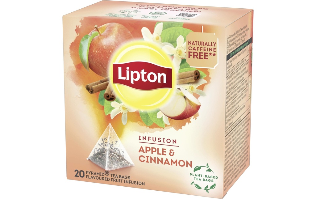 Lipton Feuilles de thé Pomme & Cannelle 20 Pièce/s
