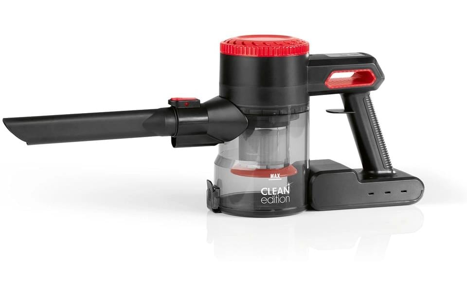 CLEANmaxx Aspirateur à main/manche sans fil avec filtre 2x , rouge