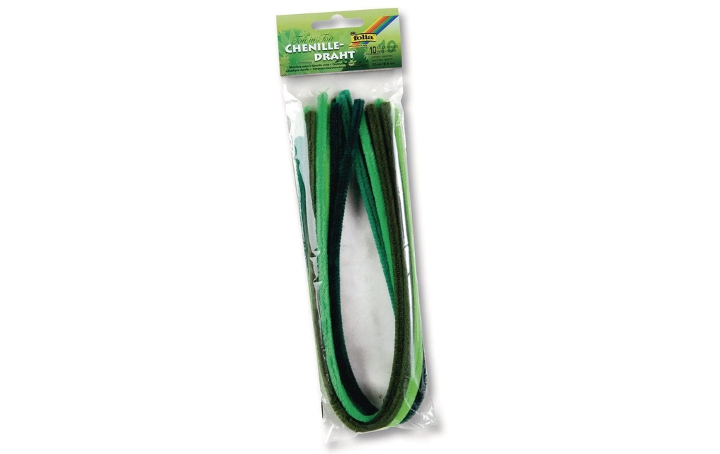FOLIA Cure-pipes Mix vert 50cm (10 pces)