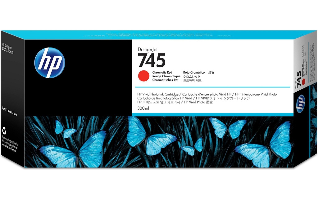 HP Encre Nr. 745 (F9K06A) Chromatic Red
