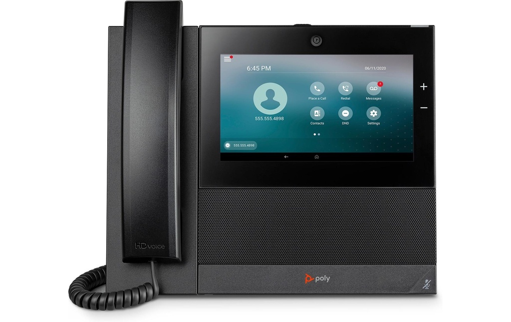 HP Téléphone de bureau Poly CCX 700 SIP Noir