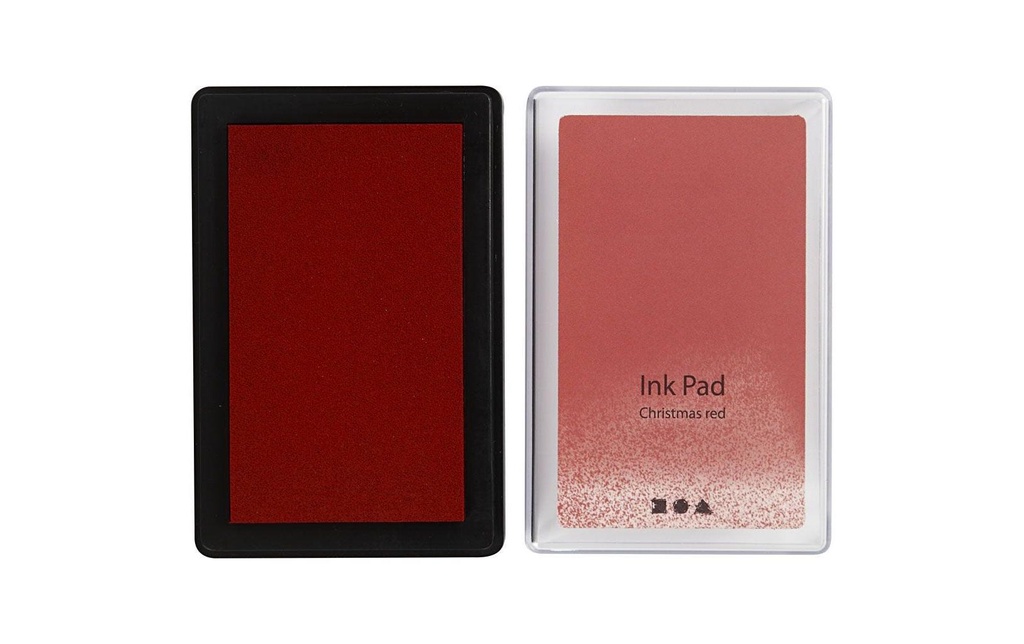 Creativ Company Tampon encreur Pad d'encre, 9 x 6 x 2 cm Rouge