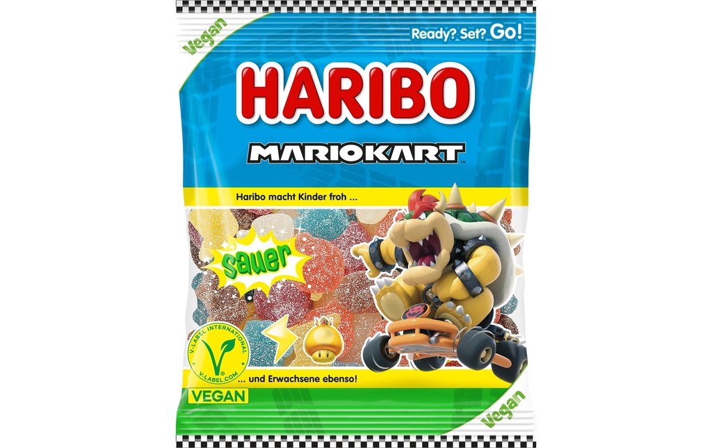 Haribo Bonbons gommeux Mario Kart Sauer 160 g
