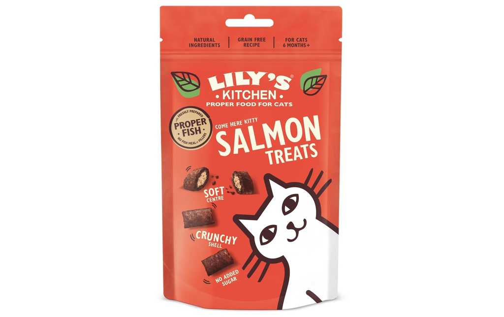 Lily's Kitchen Collation pour chat Saumon Crunchy 60 g