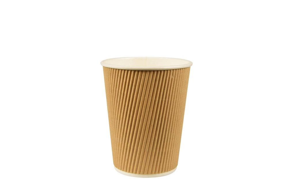 Papstar Tasses à café jetables Ripple Wall 200 ml 25 Pièce/s, Nature