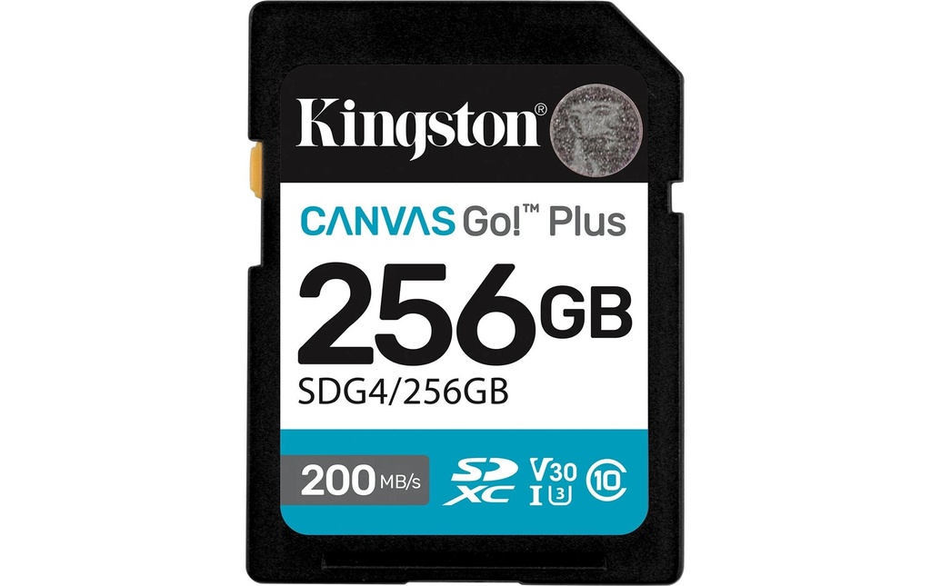 Kingston Carte SDXC Canvas Go! Plus 256 GB