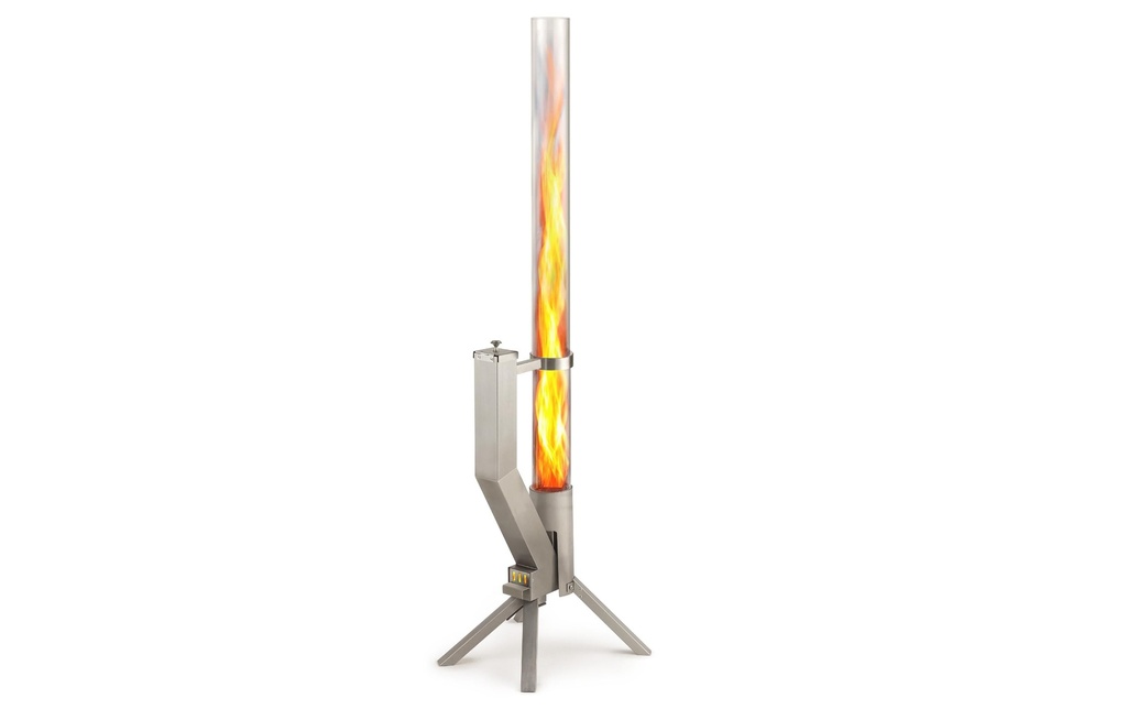 Gardenflare Tube à feu classique Argent