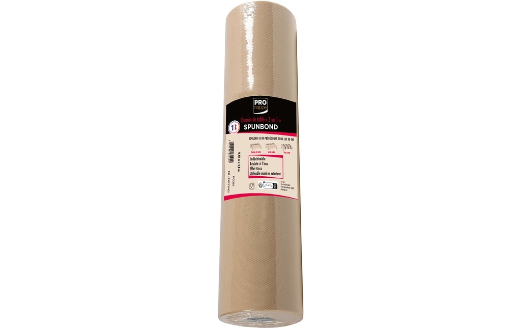 PRO nappe Chemin de table 40 cm x 480 cm, Brun clair