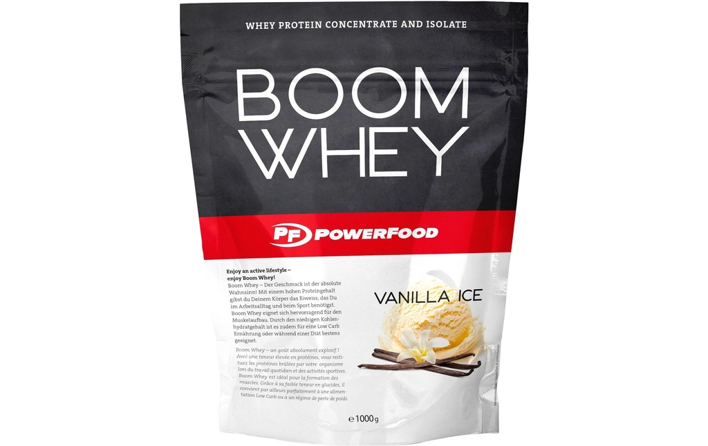 PowerFood Poudre One Boom Whey vanille 1000 g