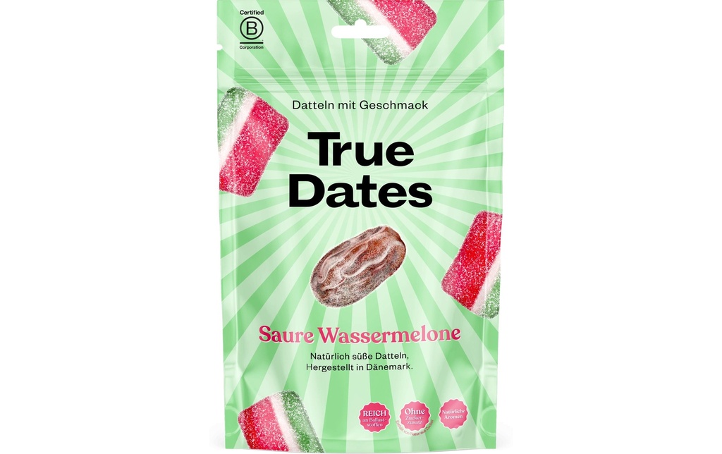True Gum True Dates Pastèque acidulée 100 g