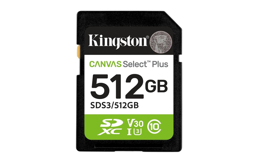 Kingston Carte SDXC Canvas Select Plus Gen3 512 GB