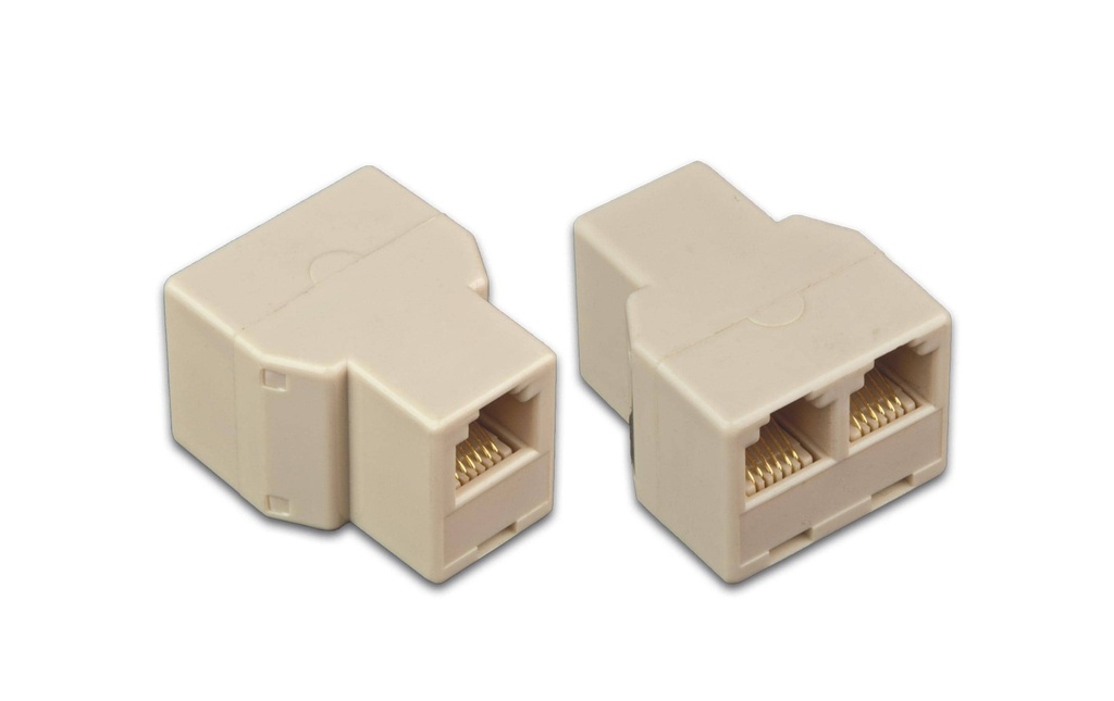 Wirewin Adaptateur pour téléphone Adaptateur en Y, 6P/6C RJ12 à RJ12
