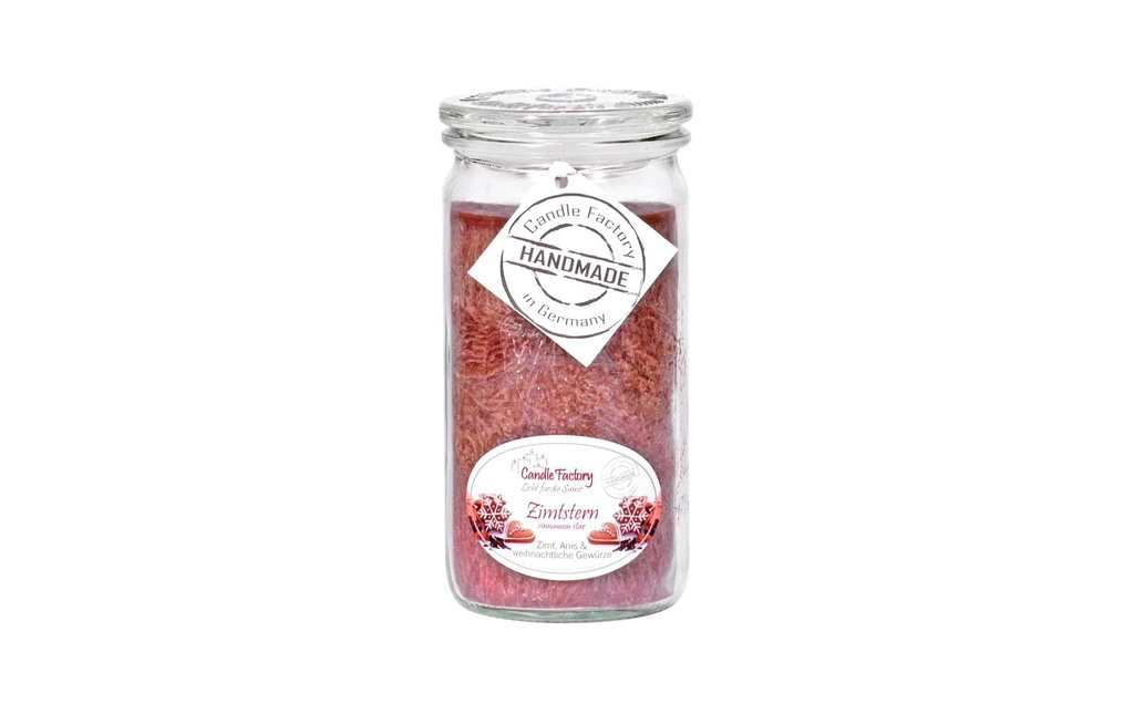 Candle Factory Bougie parfumée Mini Jumbo Etoile à la cannelle