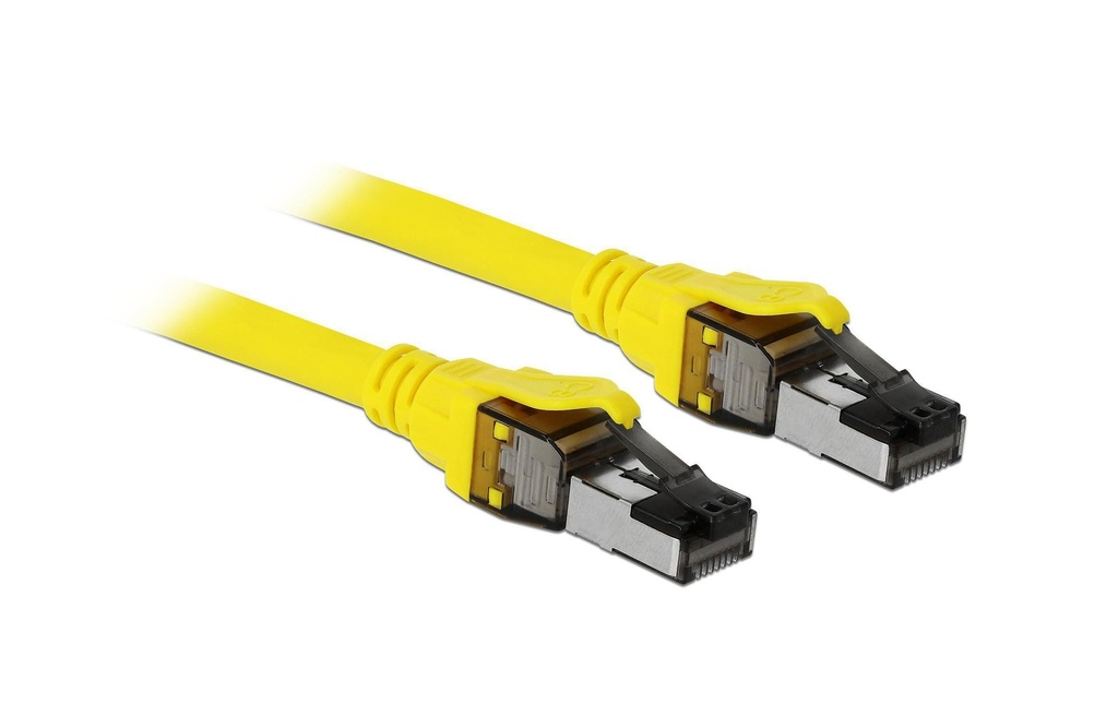 Delock Câble patch RJ-45 - RJ-45, Cat 8.1, S/FTP, 2 m, Jaune