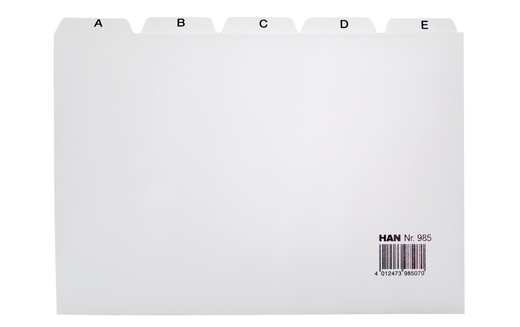 HAN Registre A-Z, A5 horizontal