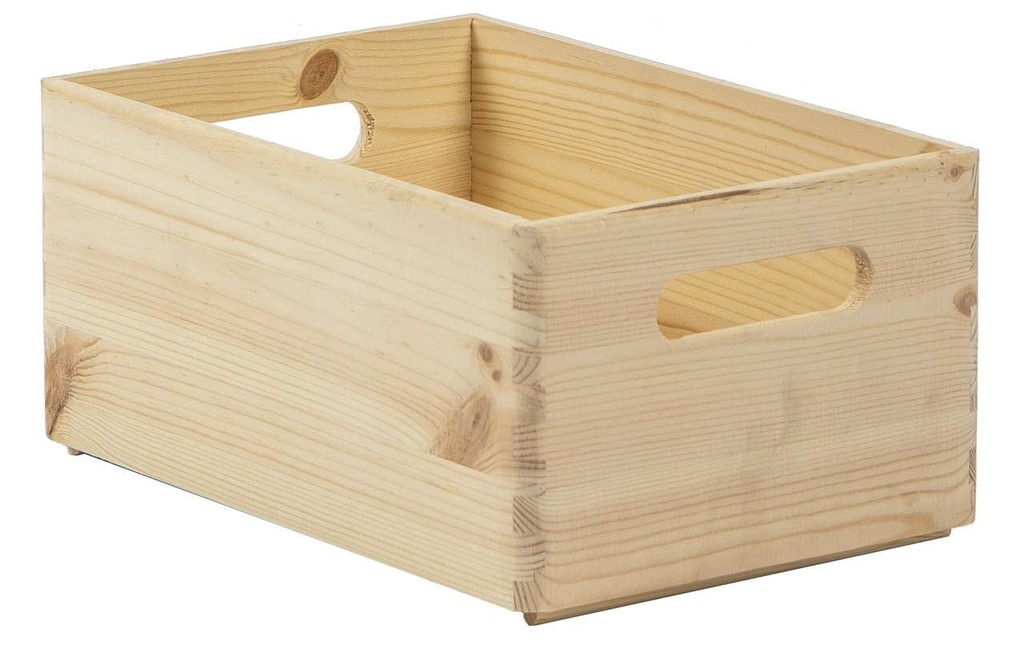 Holz Zollhaus Caisse de rangement Pin 20 x 14 x 30 cm, Brun
