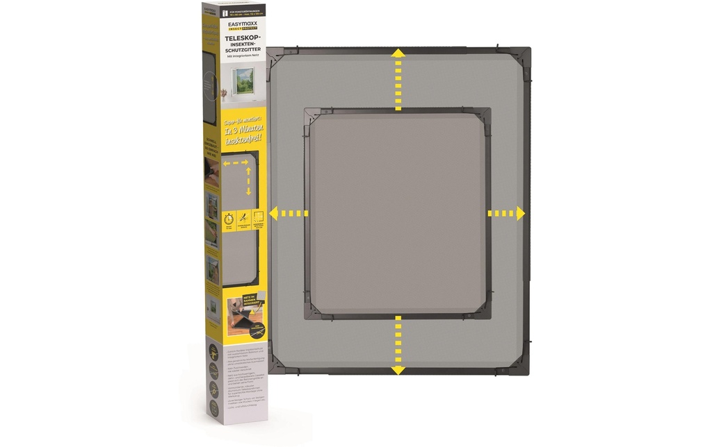 EASYmaxx Moustiquaire télescopique Anthracite